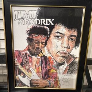 Art Print of Jimi Hendrix by the artist Bernice Batoff
